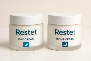 Restet: инновационный комплекс из дневного и ночного кремов против кожных заболеваний