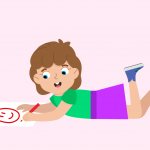 Девочка рисует