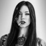 Girl with a cigarette