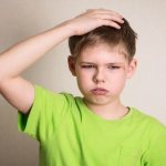 Appearance of a child after a concussion